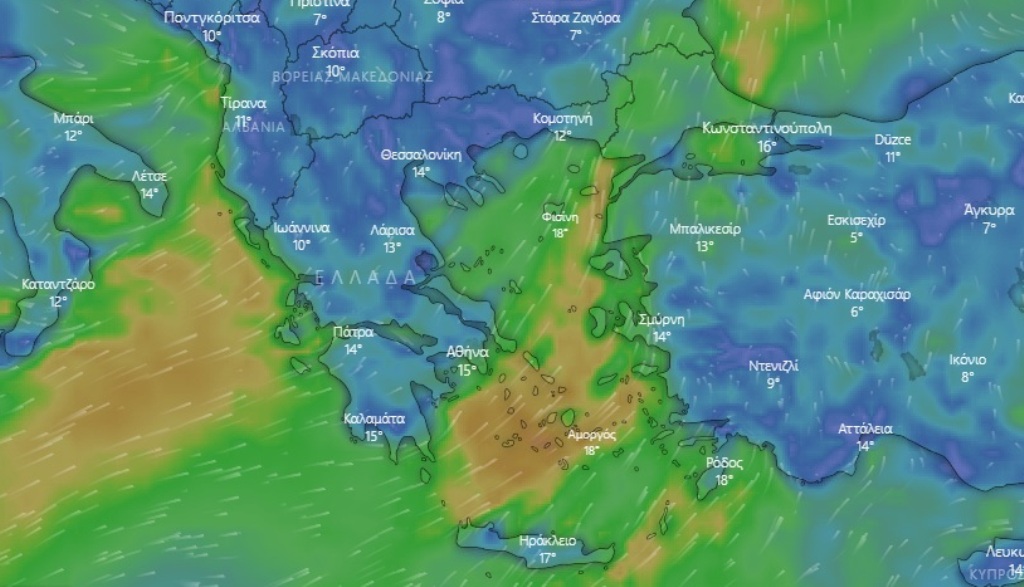 Δείτε live την επέλαση της «Πηνελόπης» – Από πού θα περάσει η κακοκαιρία (ΧΑΡΤΗΣ)