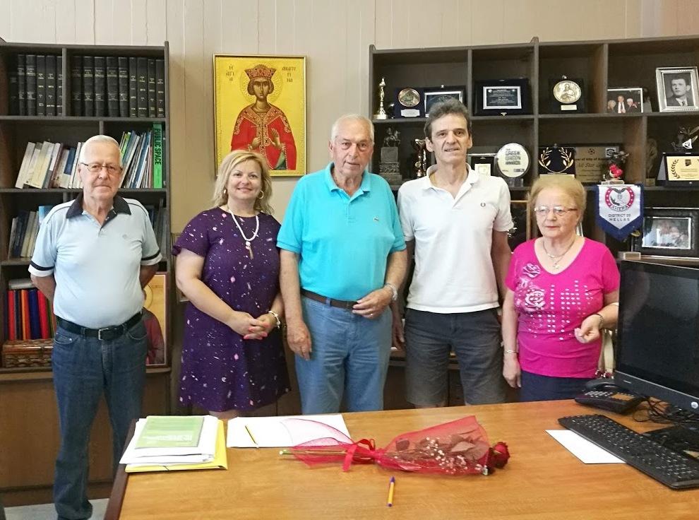 Συνάντηση του Δημάρχου Κατερίνης Αναστάσιου Παπαζήση με το Δ.Σ. του Συλλόγου Κοκκινοπλιτών Ν. Πιερίας «Ο ΟΛΥΜΠΟΣ»