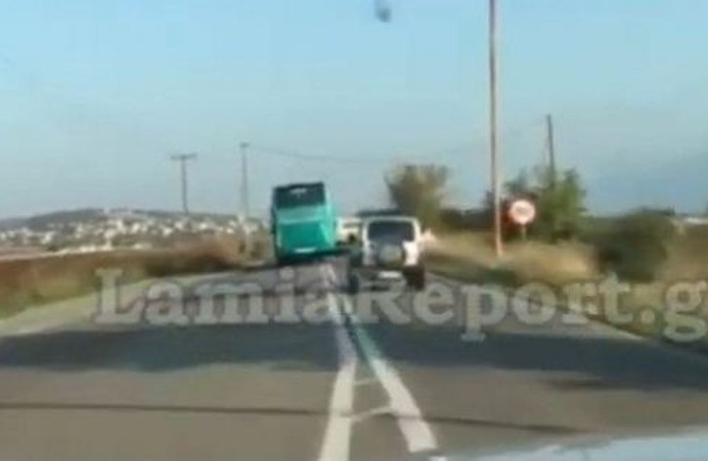 Τρόμος στον δρόμο! Επικίνδυνες προσπεράσεις από οδηγό ΚΤΕΛ (VIDEO)