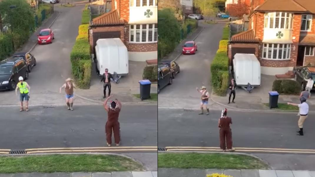 Γείτονες στην Αγγλία χορεύουν το «YMCA» στο δρόμο και γίνονται viral (VIDEO)