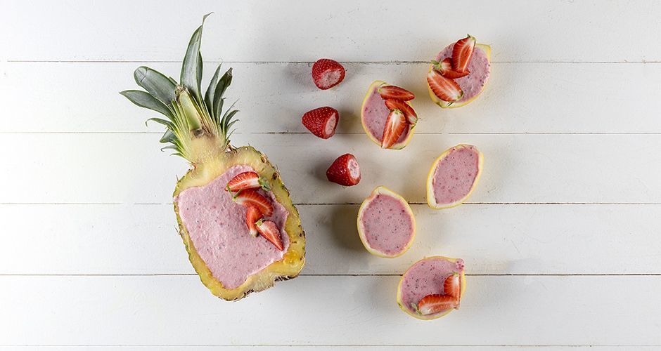 Frozen yogurt σε φρούτα