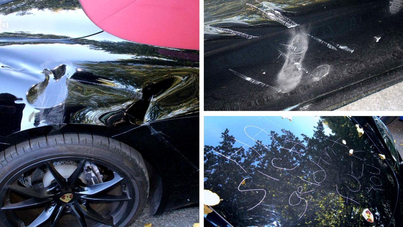 Βανδαλισμός Porsche λόγω… απιστίας