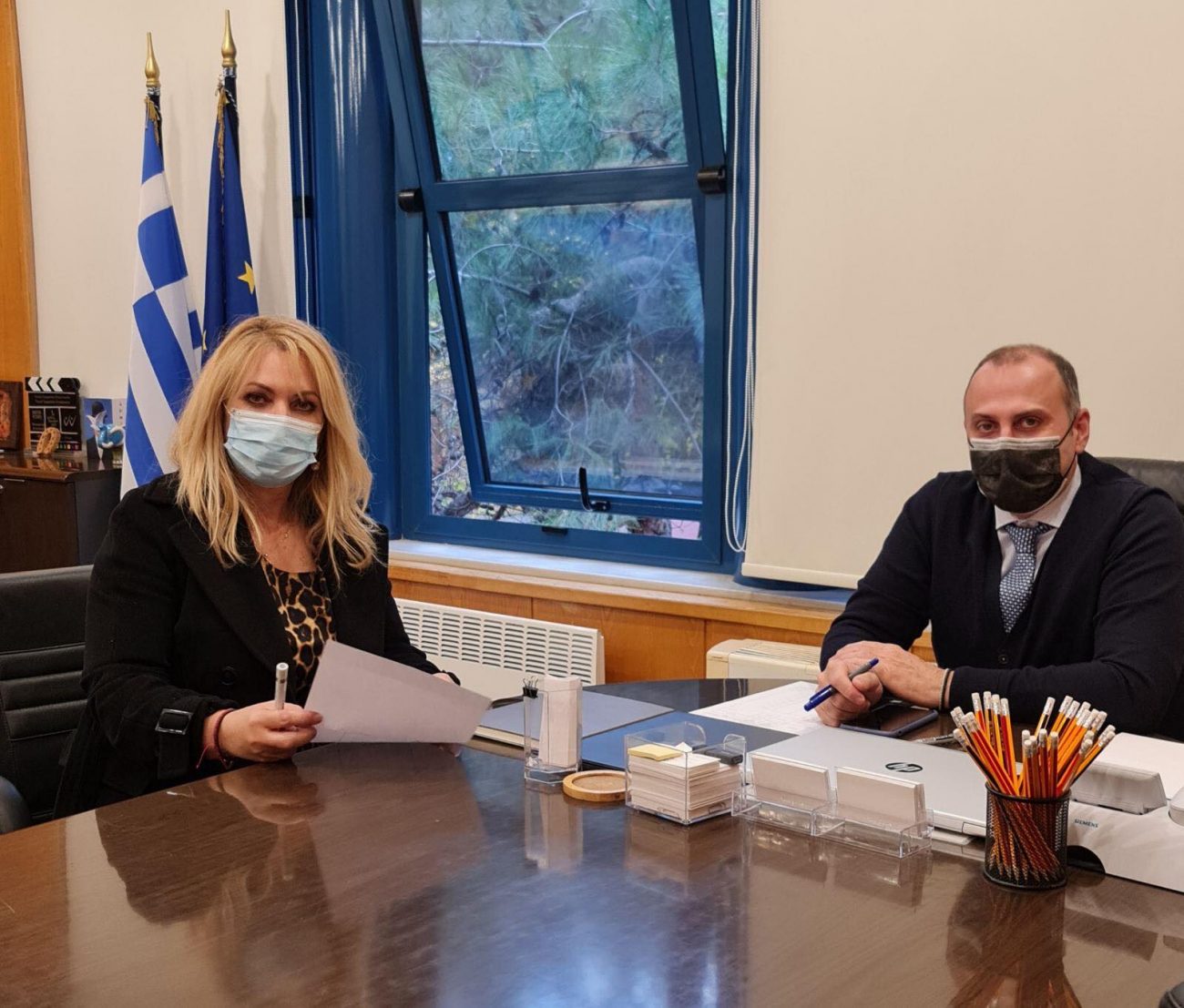 Άννα Μάνη-Παπαδημητρίου: Συνάντηση με το Γ.Γ. Υποδομών για την παλαιά σιδηροδρομική γραμμή του Πλαταμώνα