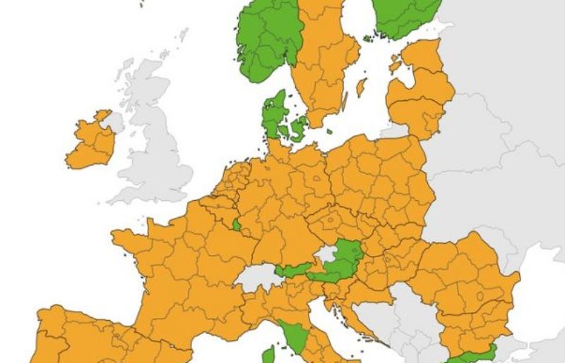 Ξανά «πράσινη» η Ελλάδα στον χάρτη του ECDC – Κάτω από 4% ο δείκτης θετικότητας