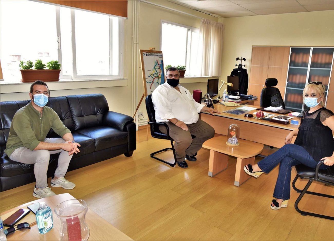 Επίσκεψη του Προέδρου της ΔΗΚΕΔΗΚ στην Αντιπεριφερειάρχη Πιερίας