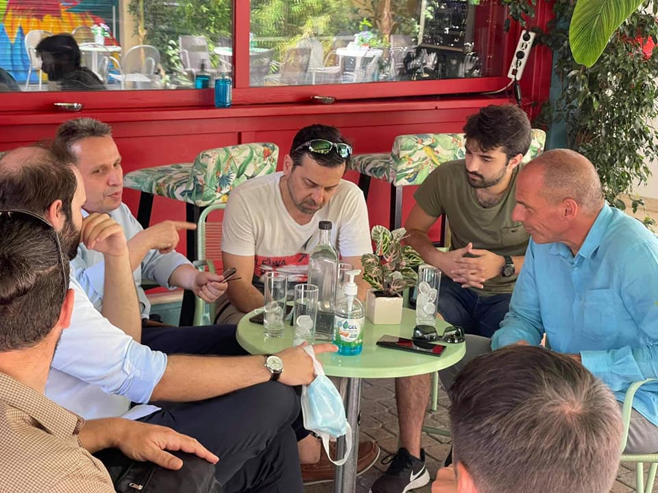 Στην Κατερίνη ο γραμματέας του ΜΕΡΑ25 Γιάνης Βαρουφάκης