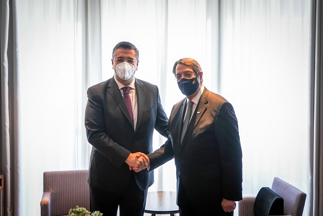 Συνάντηση του Περιφερειάρχη Κεντρικής Μακεδονίας Απόστολου Τζιτζικώστα με τον Πρόεδρο της Κυπριακής Δημοκρατίας Νίκο Αναστασιάδη