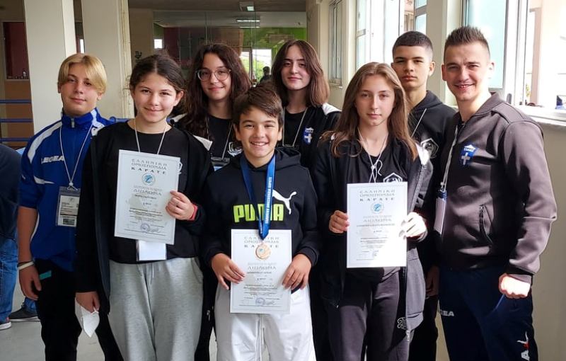 Τρία μετάλλια για τον ΓΑΣ Ολύμπιος Μαχητής στο Πανελλήνιο Πρωτάθλημα Καράτε Παίδων-Κορασίδων