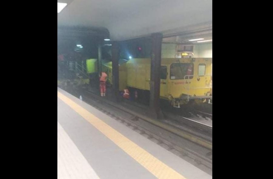 Εργατικό δυστύχημα στον ΗΣΑΠ: Το μηχάνημα λείανσης είχε εκτροχιαστεί και πάλι τον Αύγουστο (ΦΩΤΟ)