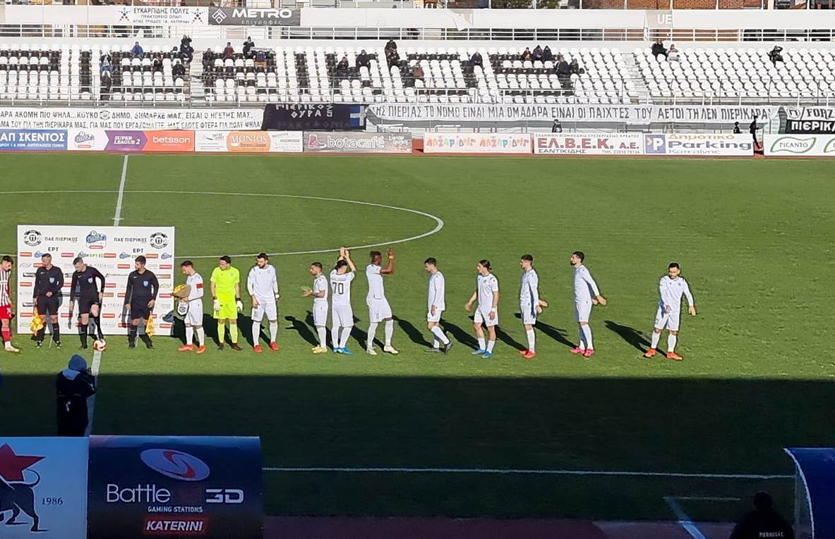 ΠΑΕ Πιερικός: Η σύνθεση της ομάδας για το αυριανό παιχνίδι με τον Απόλλωνα Πόντου