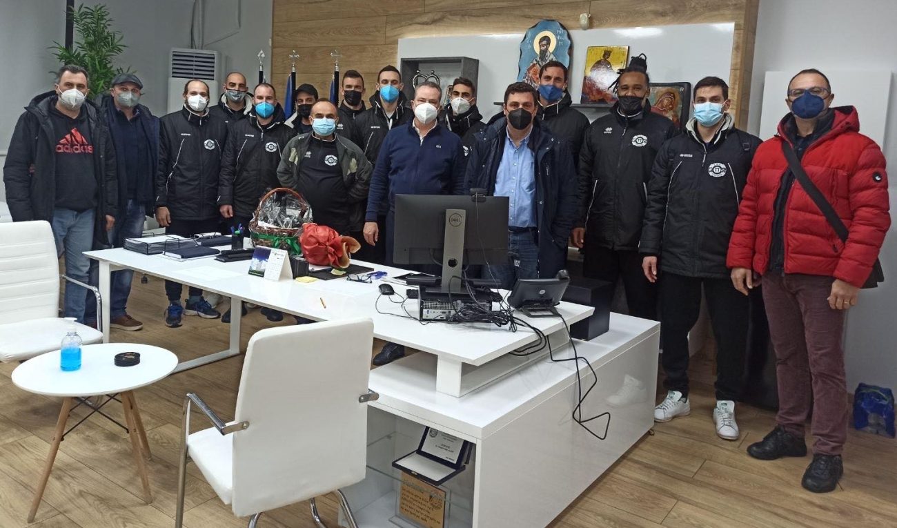 Συνάντηση του Δημάρχου Κατερίνης  με την ομάδα βόλεϊ ανδρών του Πιερικού Αρχελάου