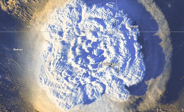 Έφτασε και στην Ελλάδα το κρουστικό κύμα από την έκρηξη του ηφαιστείου της Τόνγκα