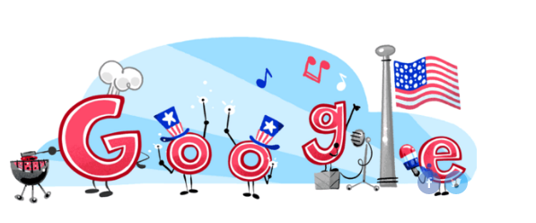 Η Google γιορτάζει την 4η Ιουλίου με ένα doodle, που «κάνει» μπάρμπεκιου