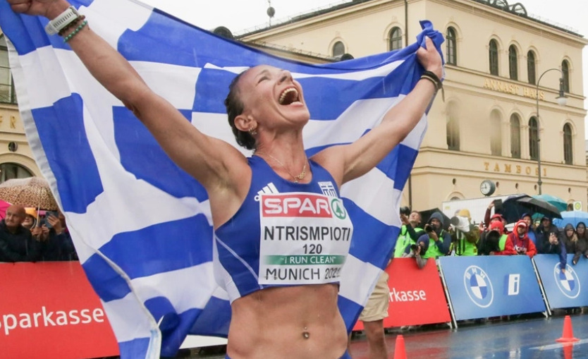 Η Αντιγόνη Ντρισμπιώτη χρυσή πρωταθλήτρια Ευρώπης και στα 20χλμ. βάδην