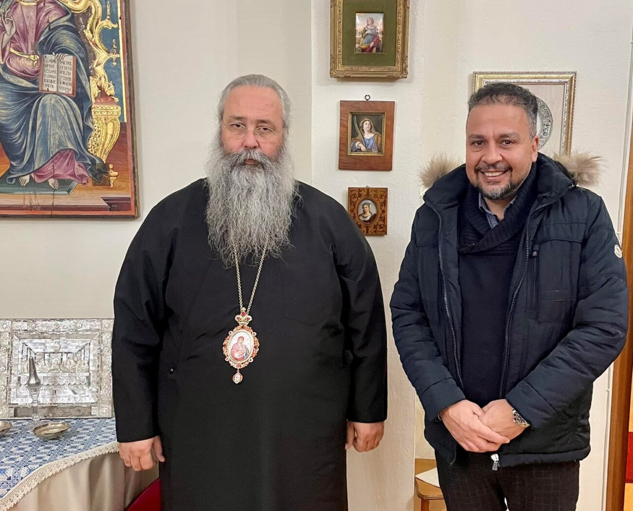 Συνάντηση Γιάννη Μαλτζάρη με τον Μητροπολίτη Γεώργιο