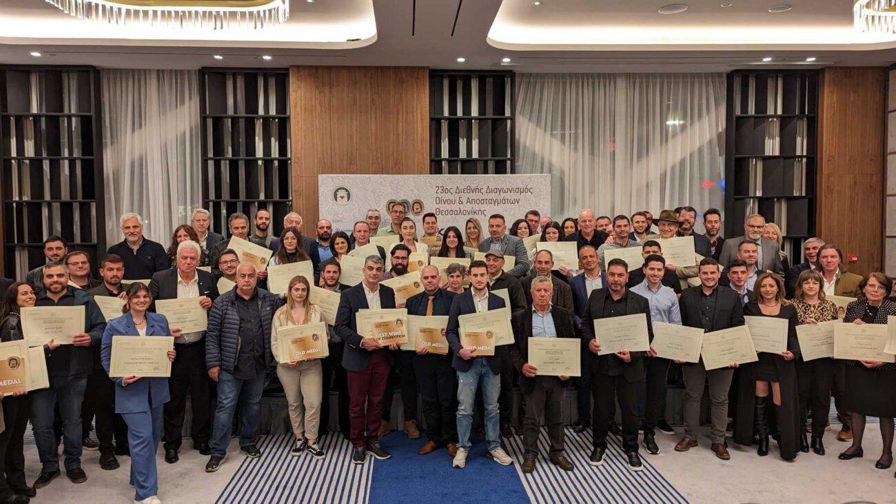 Αργυρό μετάλλιο για τρεις ετικέτες κρασιών παραγωγού από το Λιτόχωρο