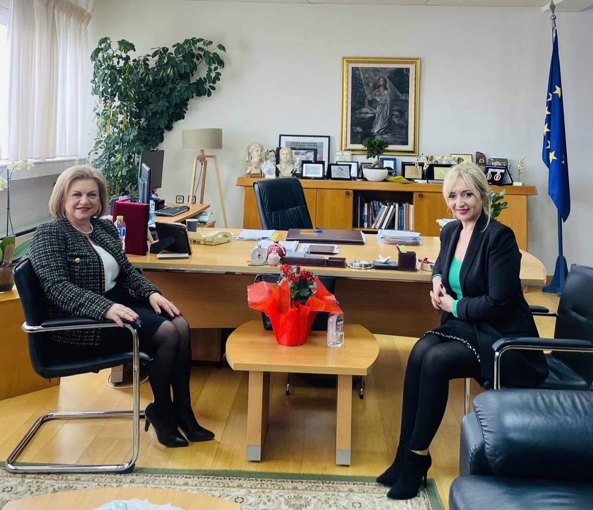 Τα ζητήματα της Πιερίας συζητήθηκαν στη συνάντηση Μαρίας Μίχου με Σοφία Μαυρίδου