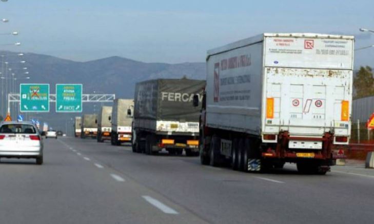 Άρση απαγόρευσης κυκλοφορίας φορτηγών