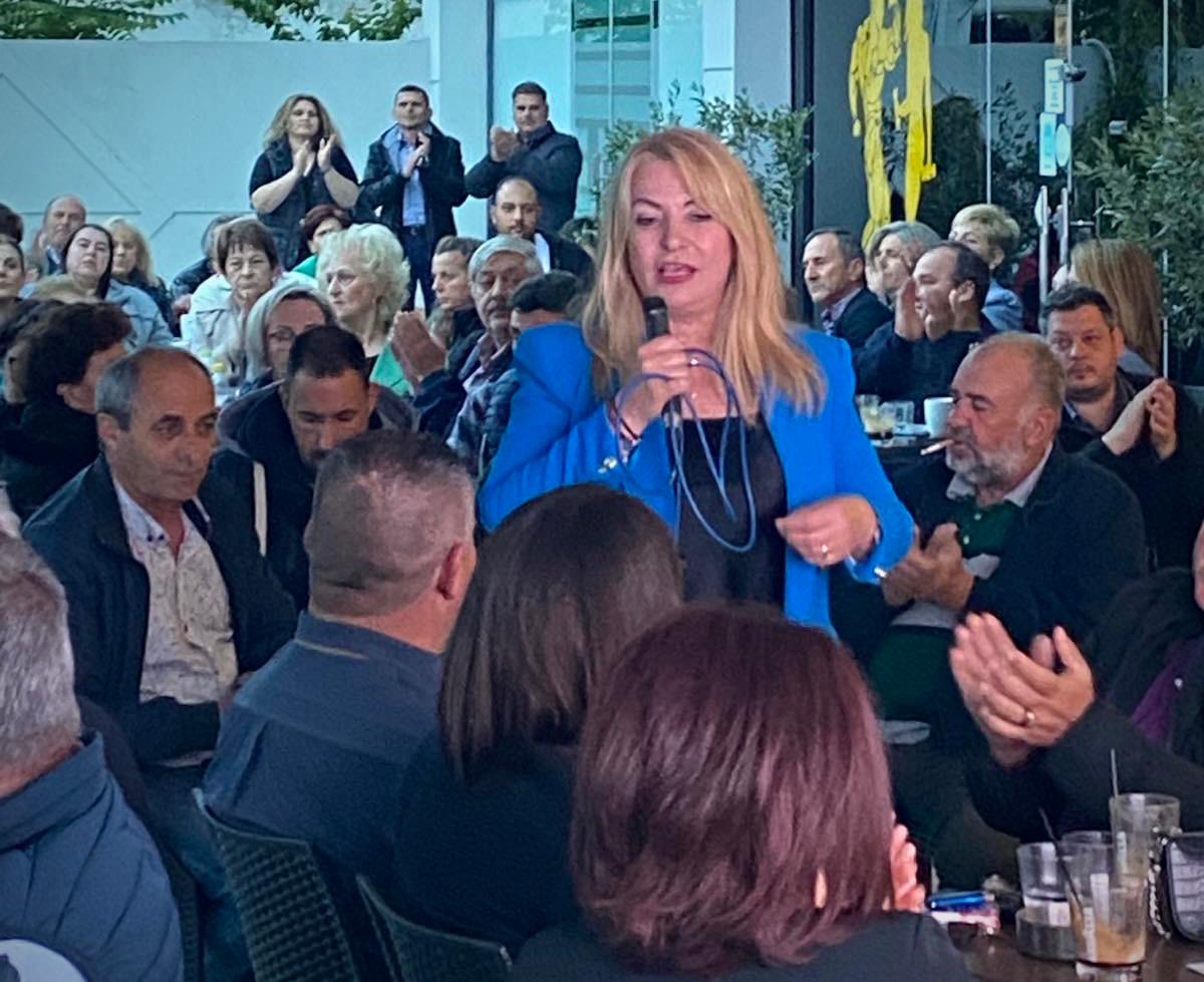 Άννα Μάνη – Παπαδημητρίου:  Το αδιαχώρητο στη χθεσινή συγκέντρωση στο Αιγίνιο!