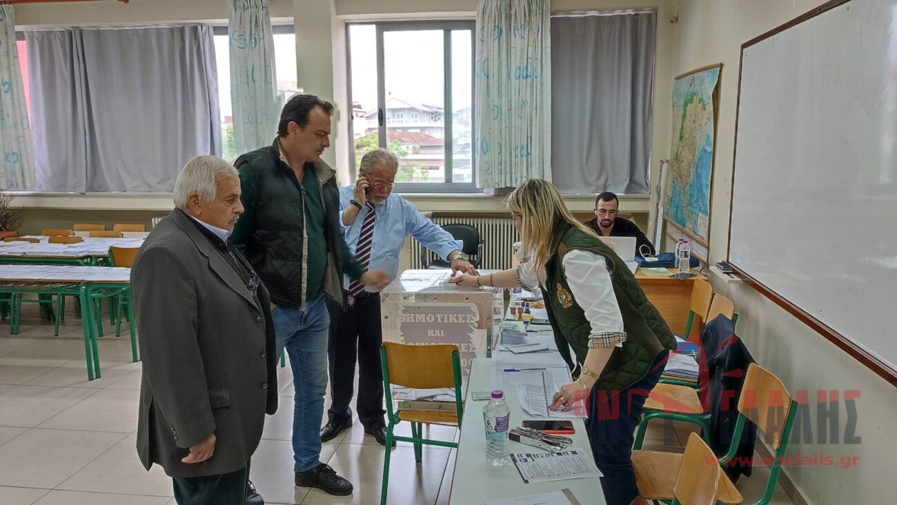 Εικόνες από την εκλογική διαδικασία στην Πιερία