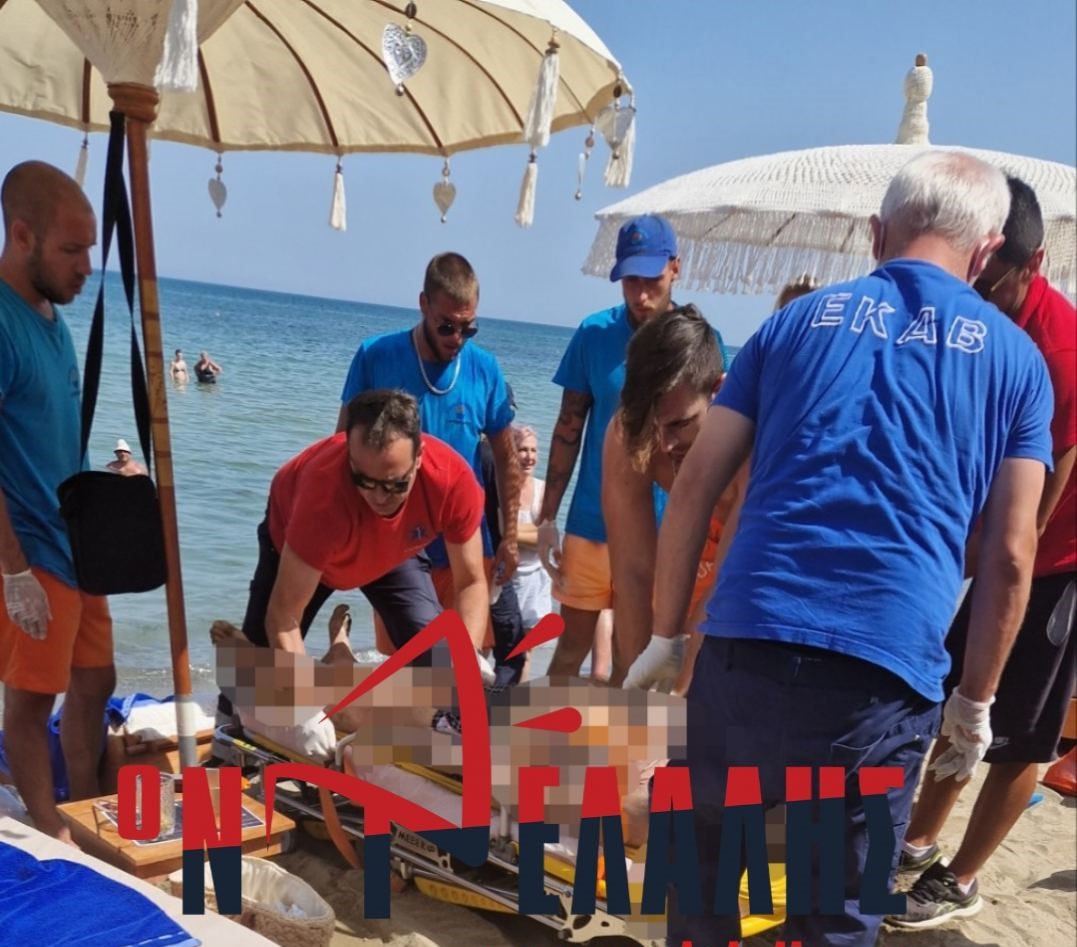 ΠΡΙΝ ΛΙΓΟ – ΠΑΡΑΛΙΑ ΚΑΤΕΡΙΝΗΣ: Χωρίς τις αισθήσεις του ανασύρθηκε από τη θάλασσα τουρίστας {ΕΙΚΟΝΕΣ}
