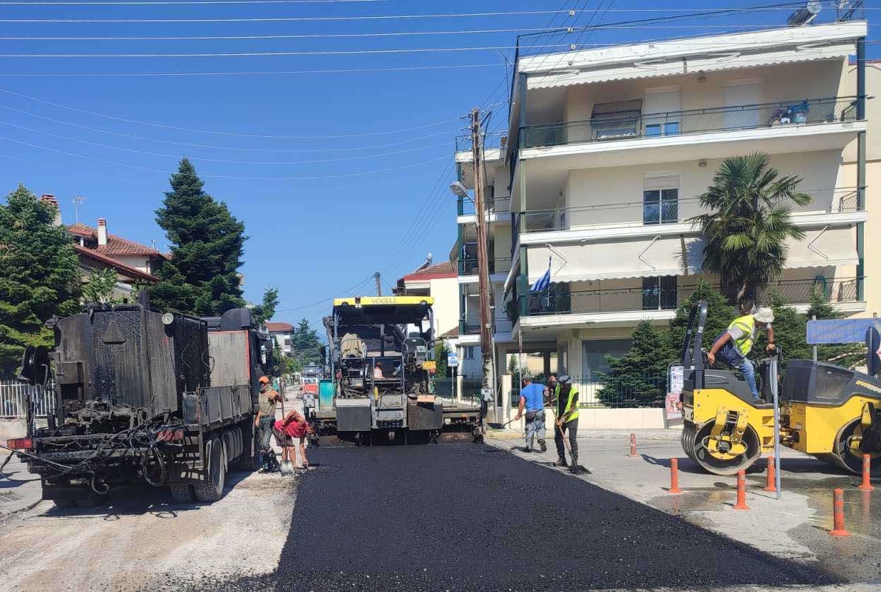 Δήμος Κατερίνης: Ξεκίνησε το μεγαλύτερο έργο αναβάθμισης του οδικού δικτύου