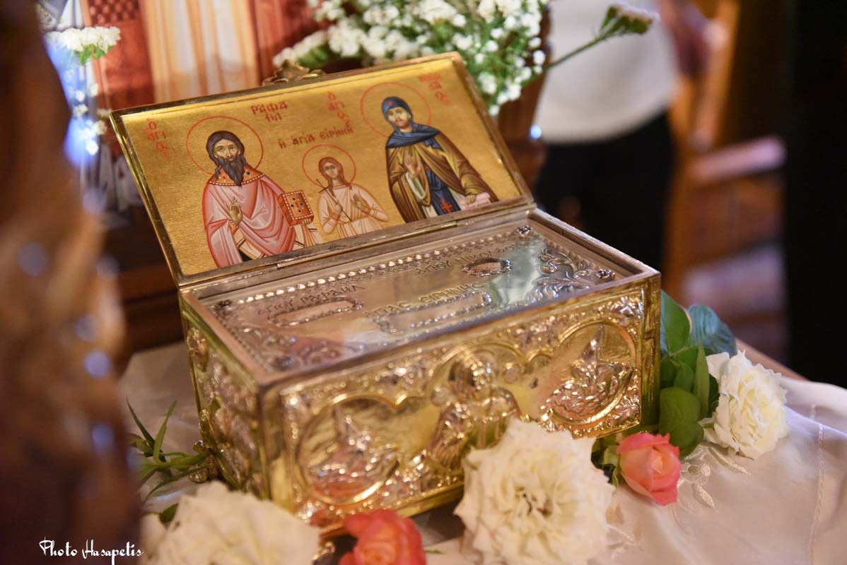 Υποδοχή Ιερών Λειψάνων των Αγίων νεοφανών Μαρτύρων Ραφαήλ, Νικολάου και Ειρήνης
