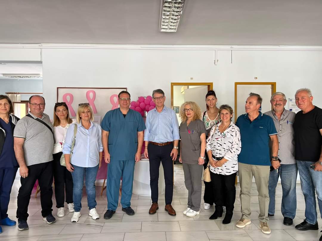 Στο Κέντρο Υγείας Αιγινίου ο υποψήφιος Δήμαρχος Πύδνας – Κολινδρού, Βαγγέλης Λαγδάρης