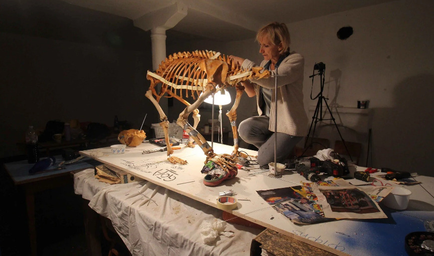 Ανασυνέθεσαν σκελετό αρκούδας που πέθανε από δηλητηριασμένο δόλωμα