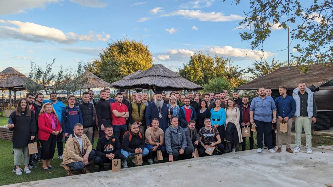 Σέρβοι φοιτητές στην Ι. Μητρόπολη Κίτρους