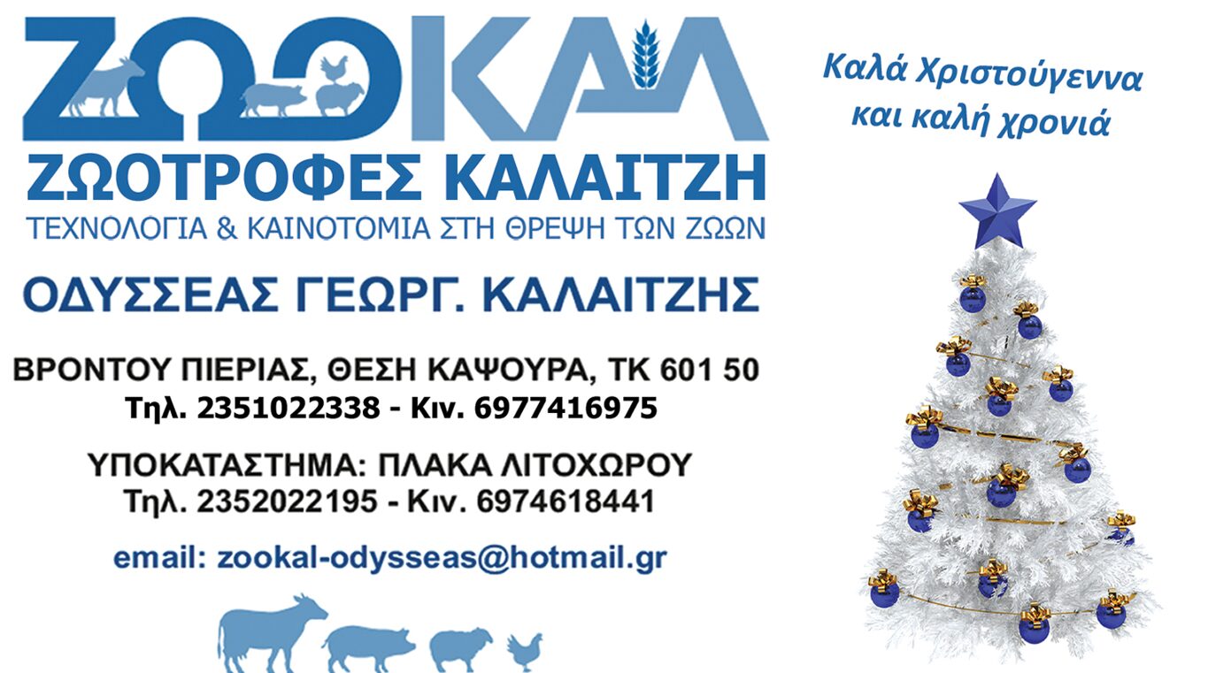 Η εταιρεία ΖΩΟΚΑΛ σας εύχεται Καλά Χριστούγεννα