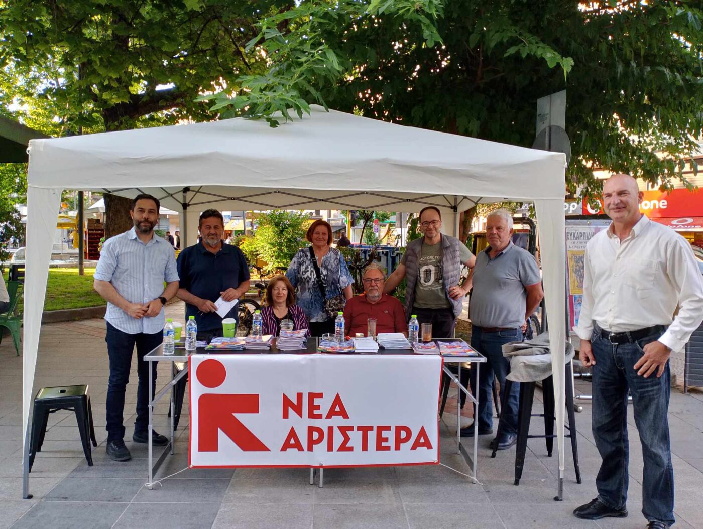 Επίσκεψη υποψηφίων ευρωβουλευτών της Νέας Αριστεράς στην Κατερίνη