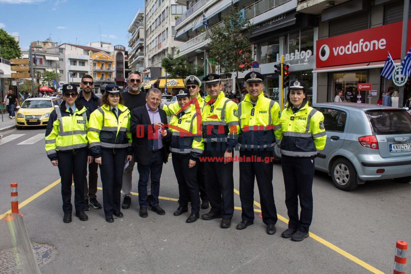 Πασχαλινή εκστρατεία για την οδική ασφάλεια στο Κέντρο της Κατερίνης από την τροχαία