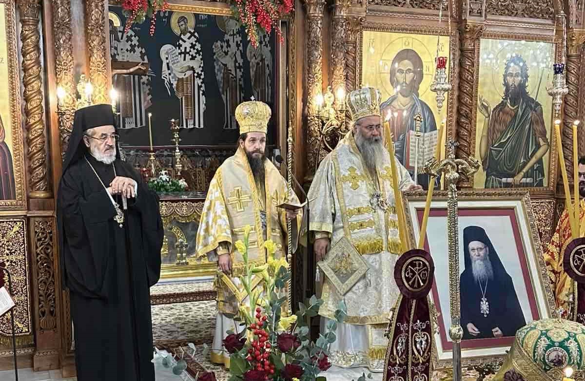 Εξάμηνο μνημόσυνο του αειμνήστου  Μητροπολίτου Αγαθονίκου στην Κατερίνη