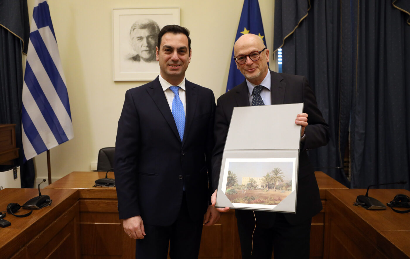 Συνάντηση Σπύρου Κουλκουδίνα με τον Επιτετραμμένο της Δημοκρατίας της Πολωνίας κ. W. Ponikiewski