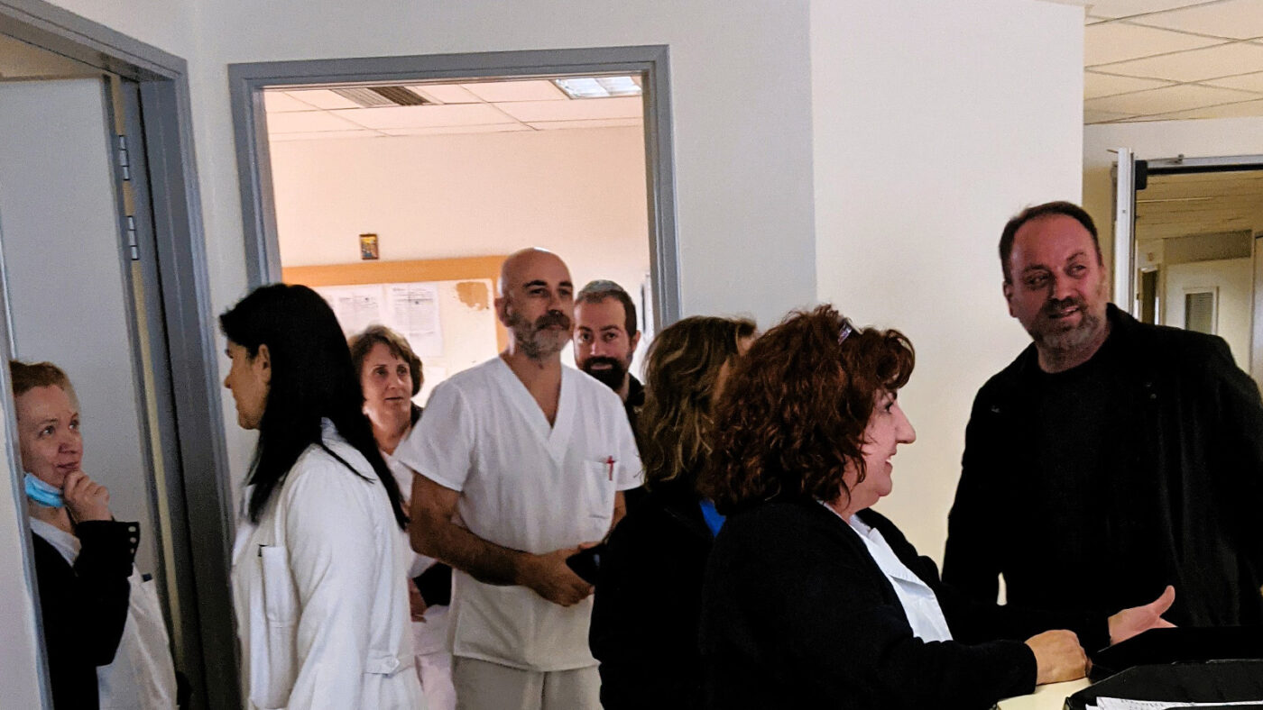 Περιοδεία κλιμακίου του ΚΚΕ στο ΓΝ Κατερίνης με αφορμή καταγγελίες για προβλήματα στη λειτουργία της θέρμανσης