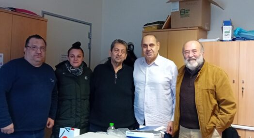 Αντιπροσωπεία του Κινήματος Δημοκρατίας Πιερίας συναντήθηκε με τον Πρόεδρο των Εργαζομένων του Νοσοκομείου Κατερίνης