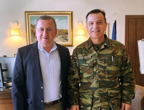 Στον Δήμαρχο Κατερίνης ο νέος Διοικητής της Ταξιαρχίας Λιτοχώρου