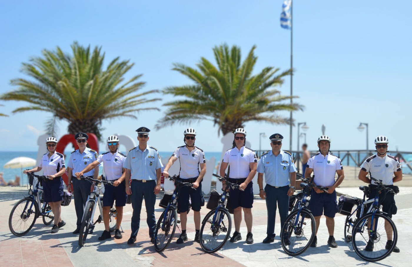 Αστυνόμευση με ποδήλατο στην παραλιακή ζώνη της Κατερίνης