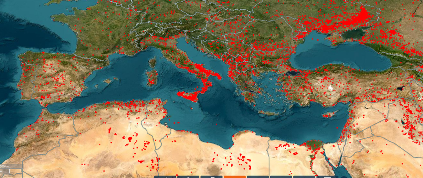 Η Μεσόγειος στις φλόγες: Εικόνες της NASA αποκαλύπτουν την έκταση των πυρκαγιών