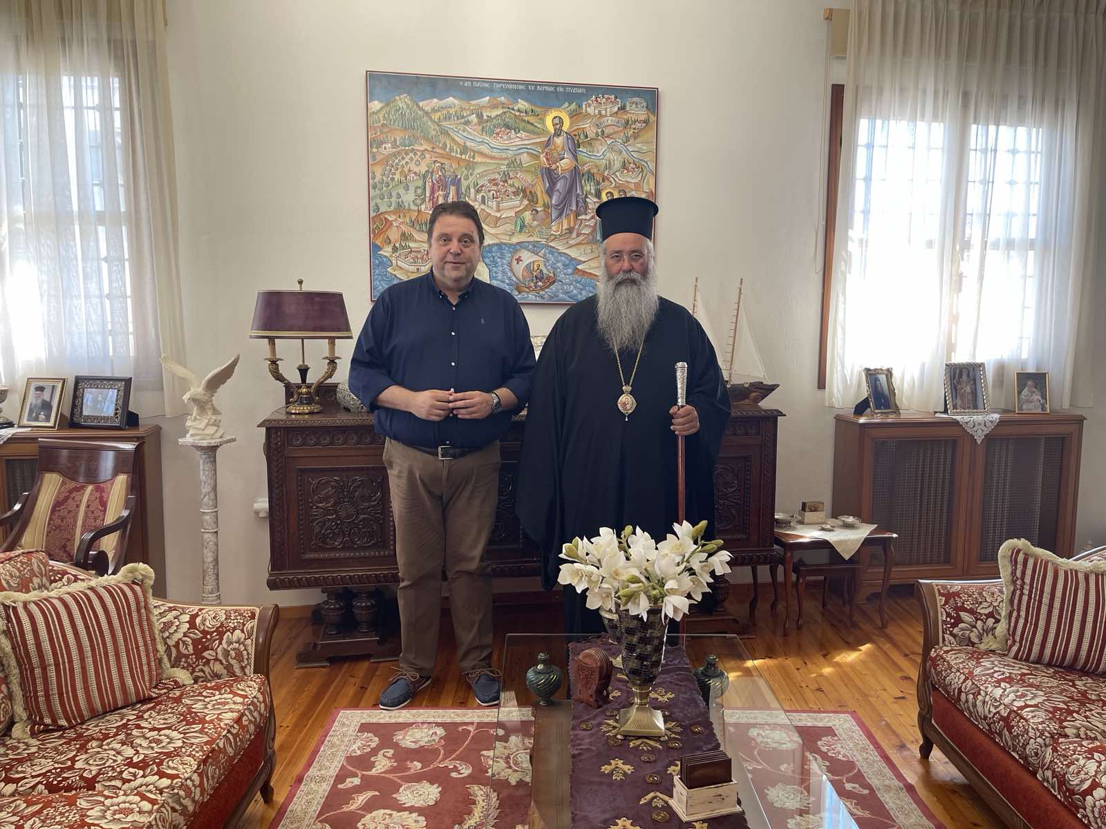 Συνάντηση του Διευθυντή Δευτεροβάθμιας Εκπαίδευσης Πιερίας με τον Σεβασμιώτατο Μητροπολίτη Κίτρους