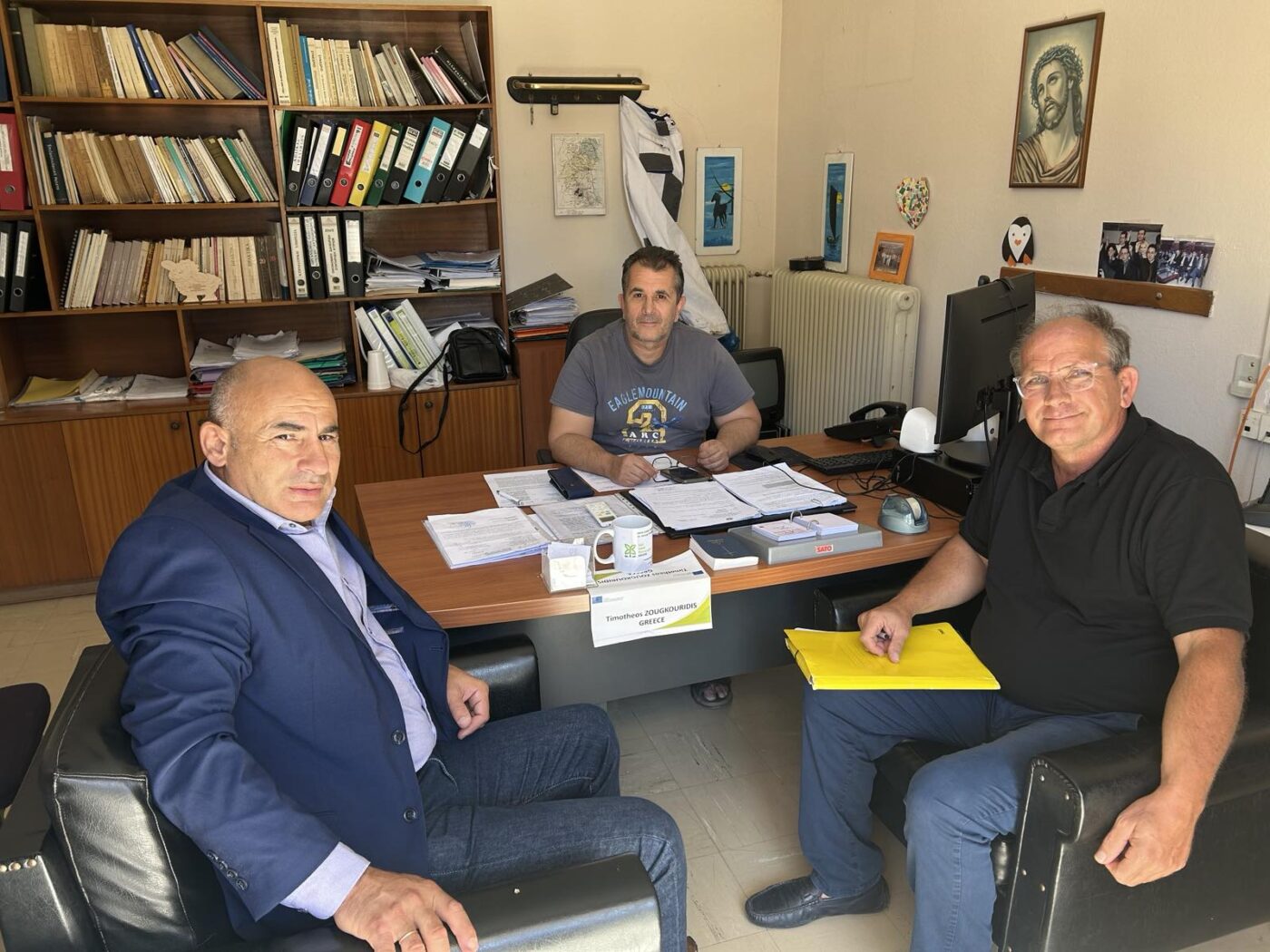 Επίσκεψη του Βουλευτή Κ. Δελβερούδη στο Τμήμα Κτηνιατρικής της Π.Ε. Πιερίας για την Ευλογιά των Αιγοπροβάτων