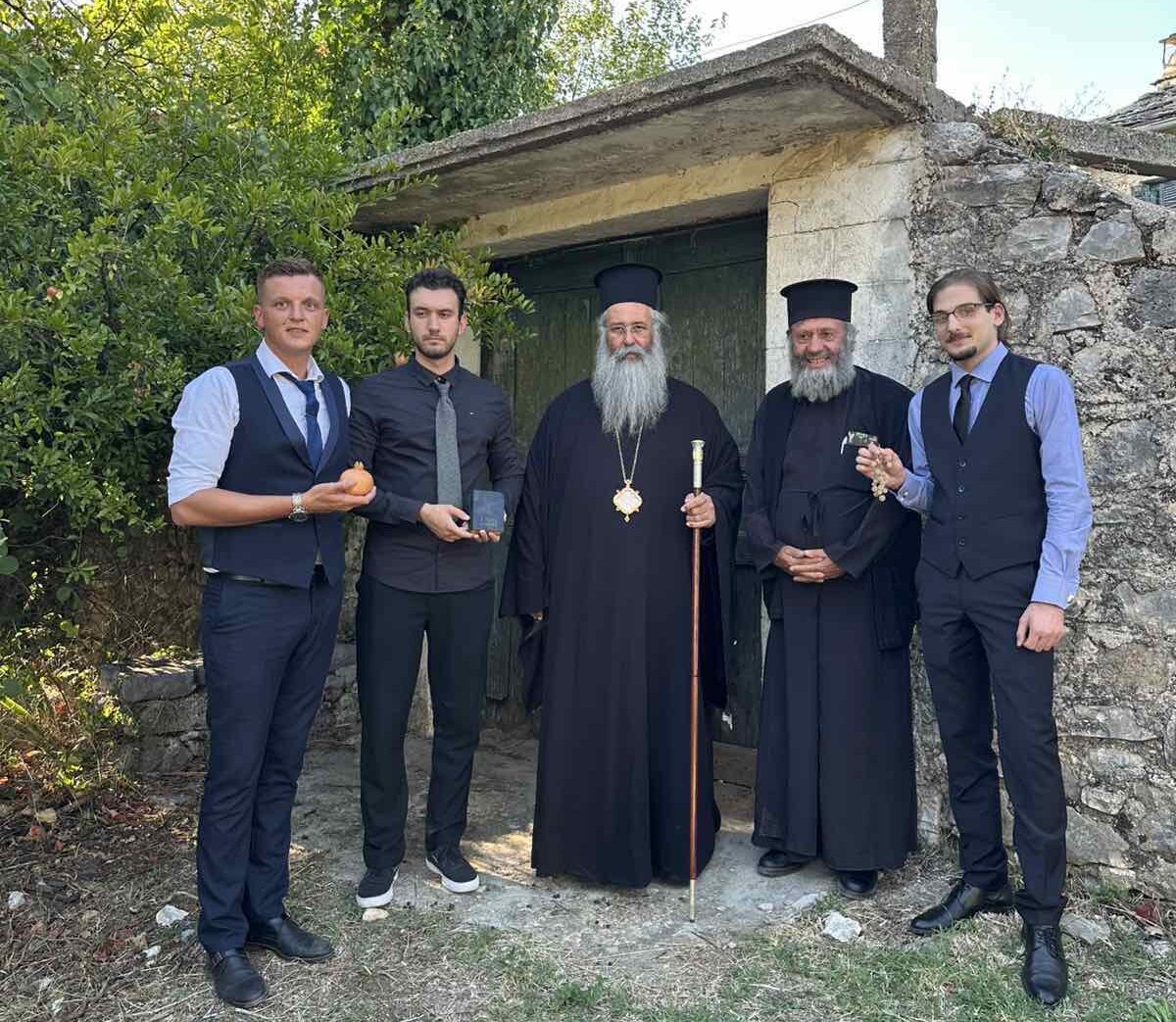 Στην πατρική οικία του Αγ. Γερασίμου Υμνογράφου, ο Μητροπολίτης Κίτρους Γεώργιος