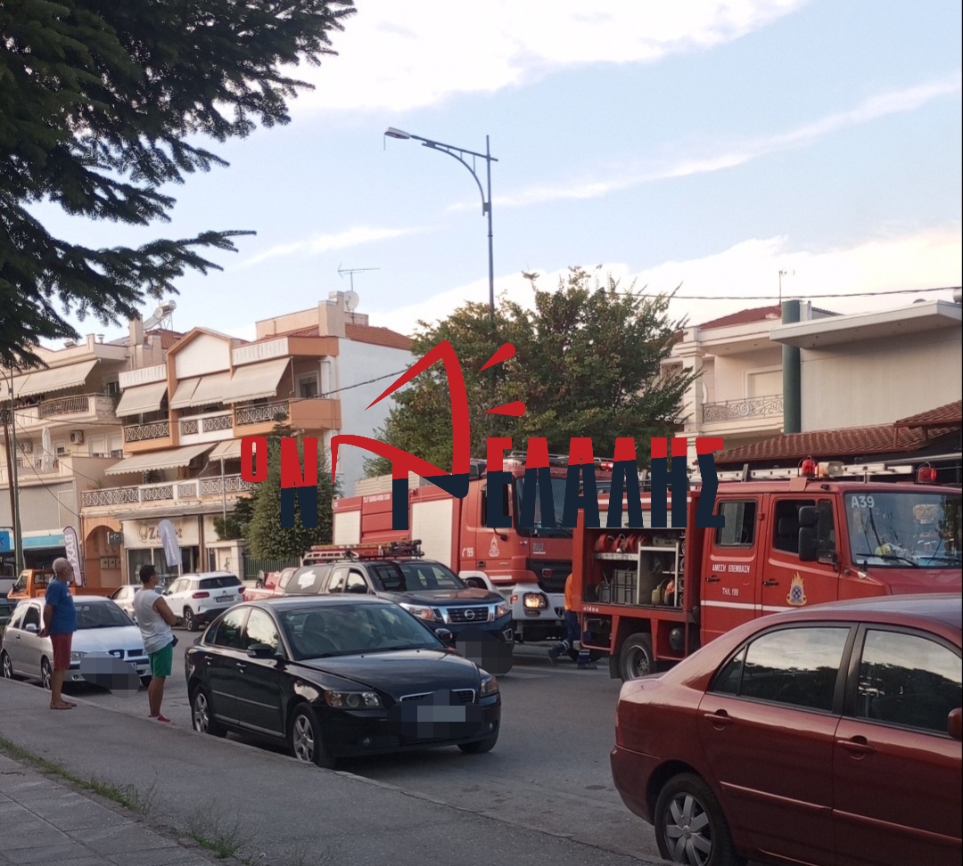 ΤΩΡΑ – Πυρκαγιά σε κατάστημα εστίασης στην Κατερίνη (vid)