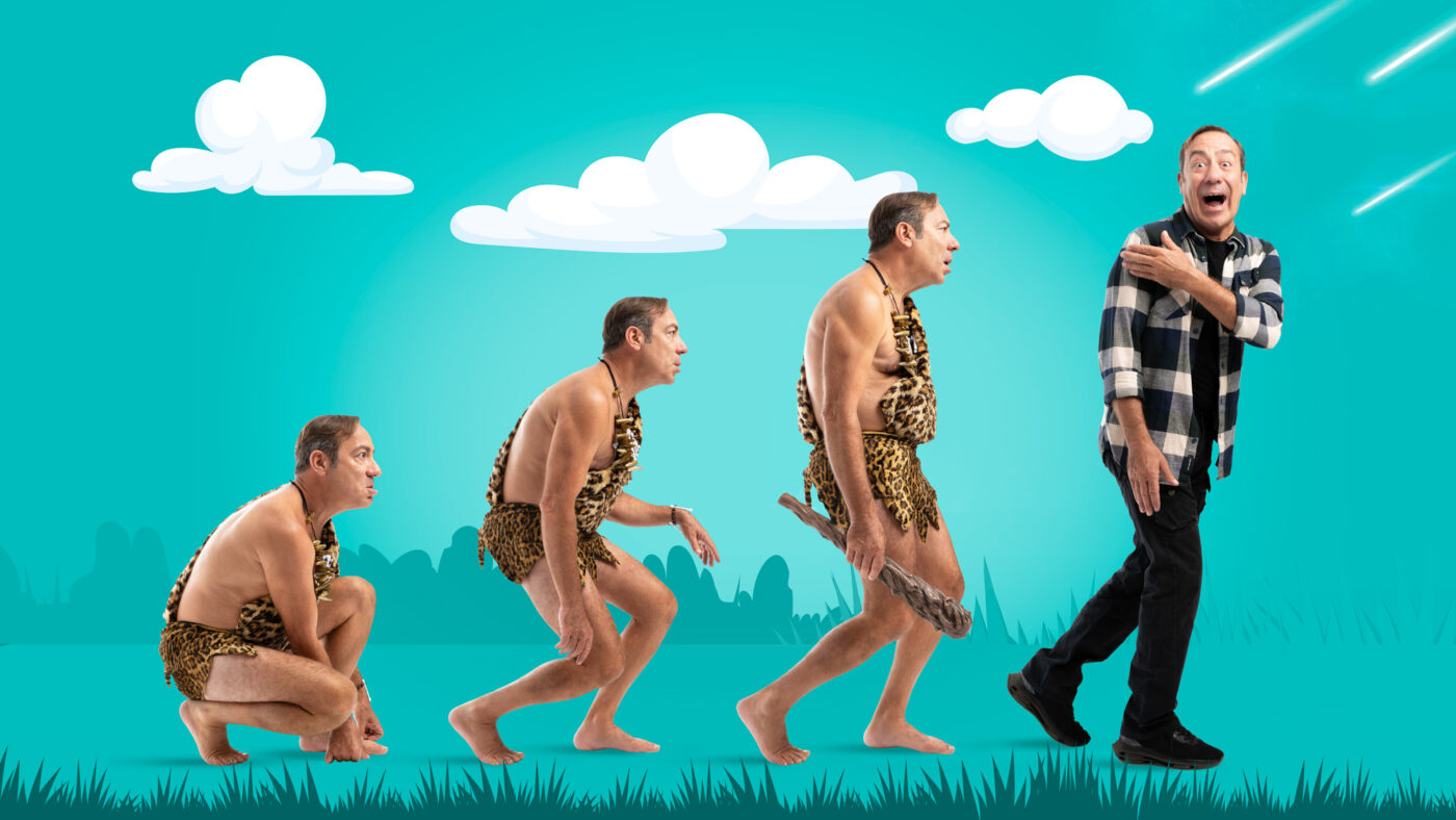 CAVEMAN: Σήμερα στην Κατερίνη η κωμωδία που έγραψε προϊστορία με τον Σωτήρη Καλυβάτση