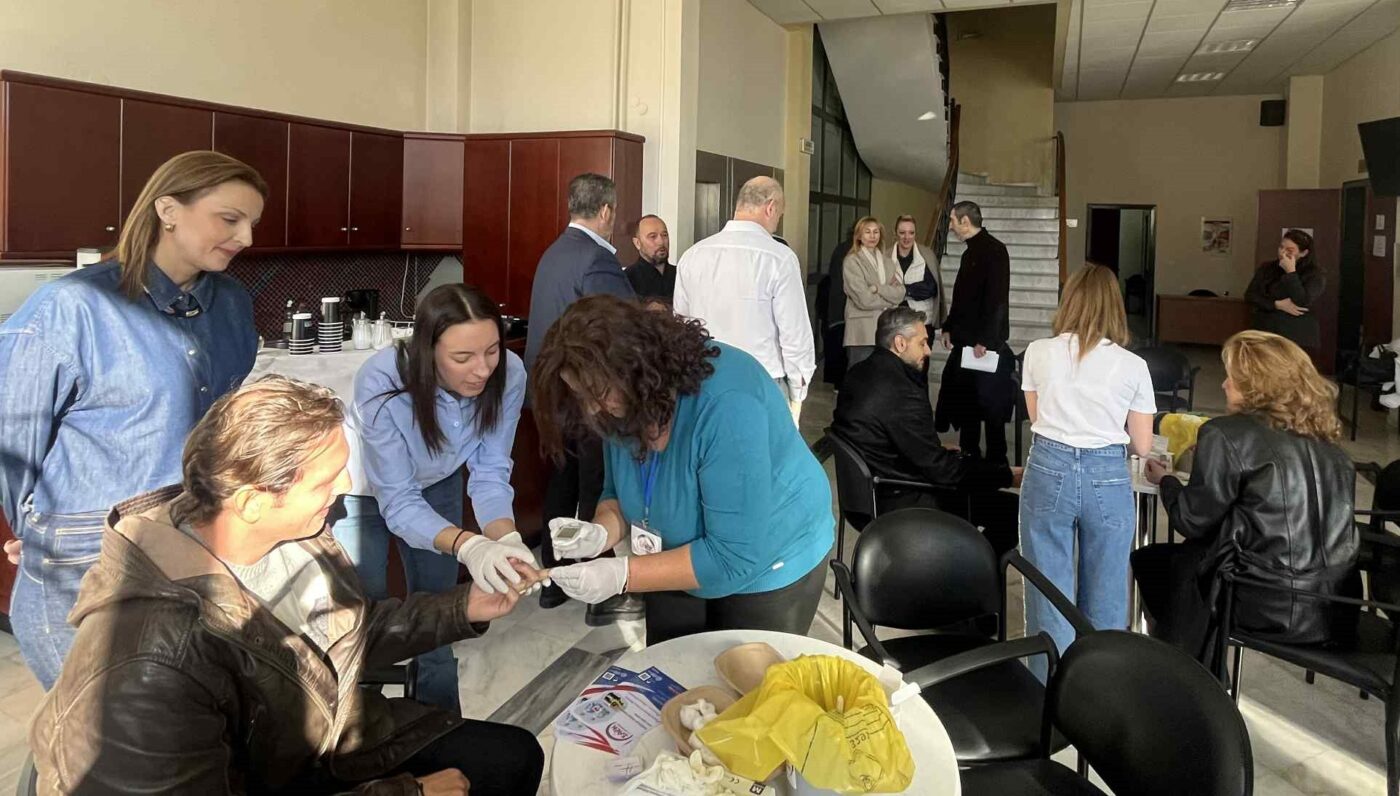 Ενημερωτική δράση για το σακχαρώδη διαβήτη στο ΕΒΕ Πιερίας από τη ΣΑΕΚ του Γ.Ν. Κατερίνης