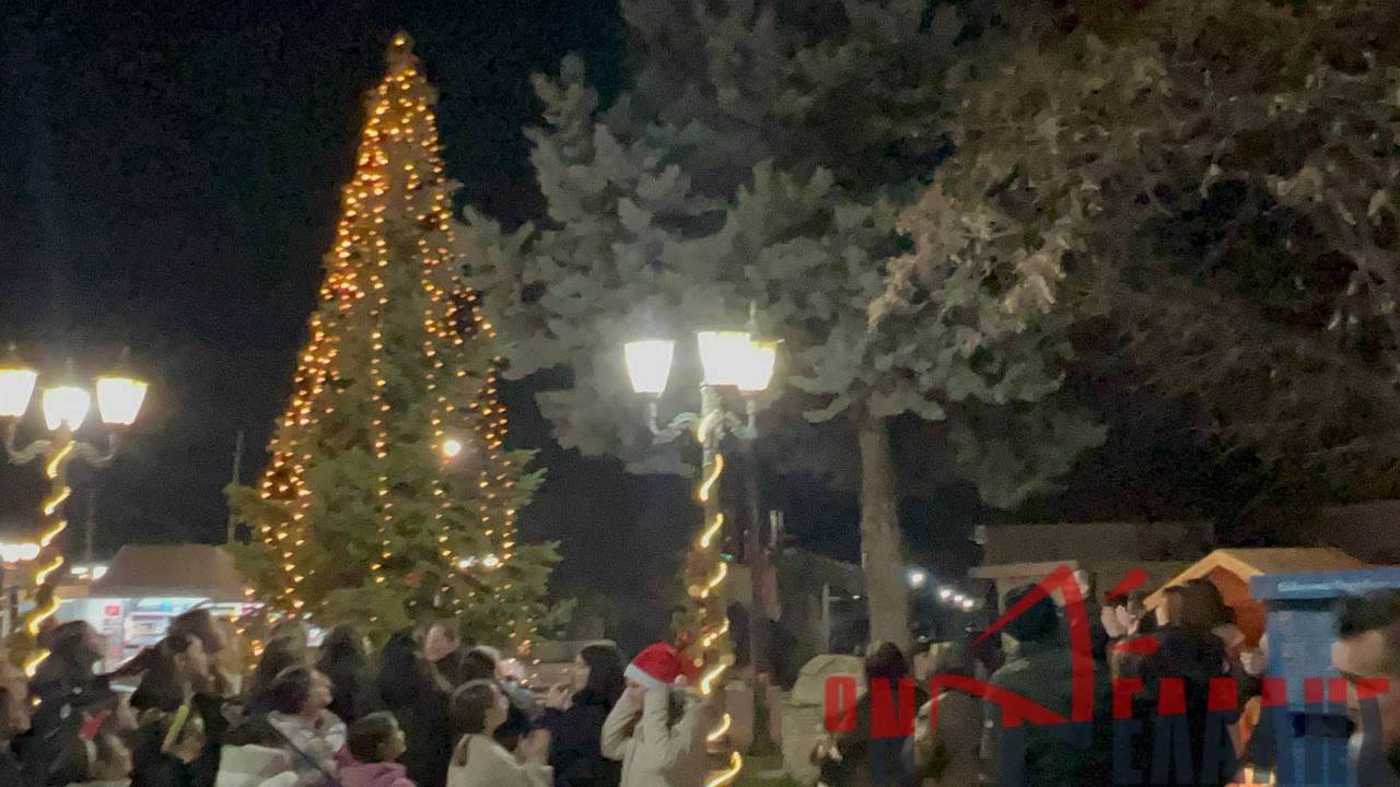 Η Περίσταση φωτίστηκε με το δέντρο των Χριστουγέννων (vid)